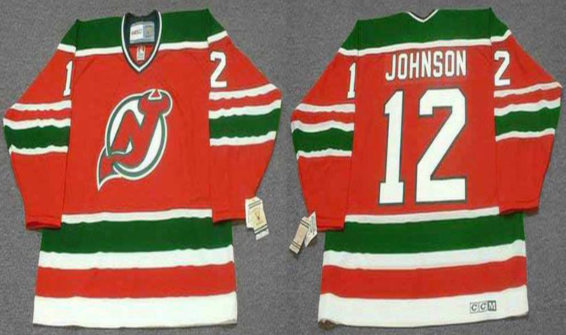 2019 Men New Jersey Devils #12 Johnson red CCM NHL jerseys